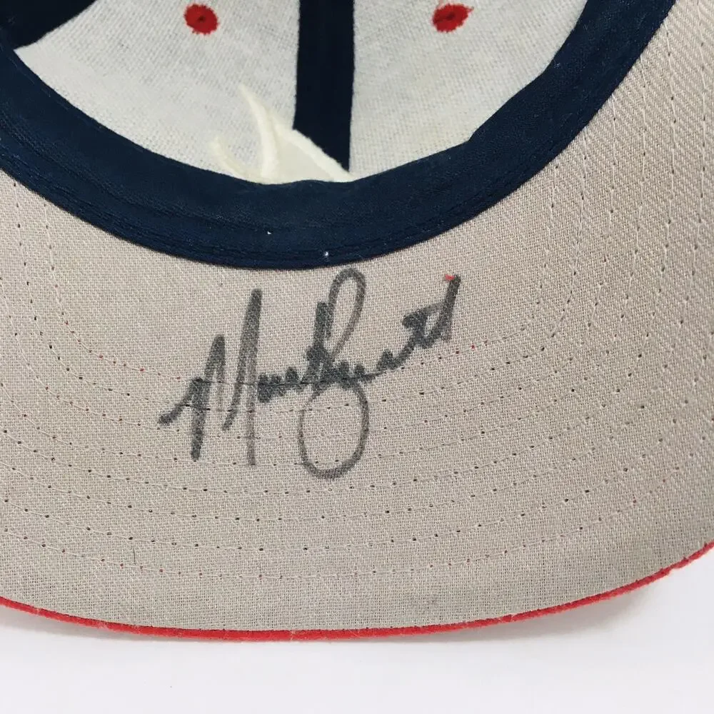Vintage 90s Atlanta Braves Snapback Hat Cap Genuine Merchandise - Autographs NWT